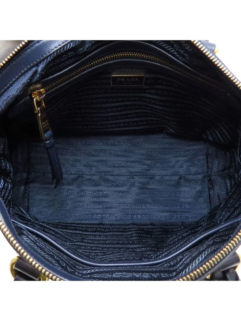 Prada Logo 2-Way Handbag Nylon